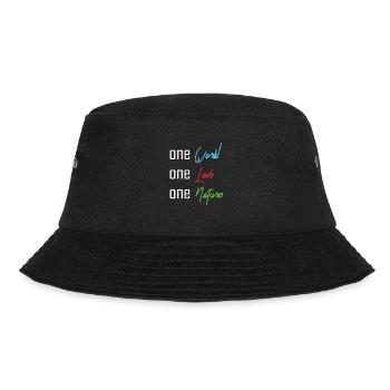 One World, One Love, One Nature - Bucket Hat - black - Front - Lela (165cm)