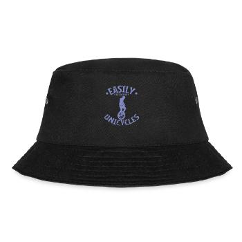 Easily Distracted by Unicycles - Bucket Hat - Schwarz - Vorne - Lela (165cm)