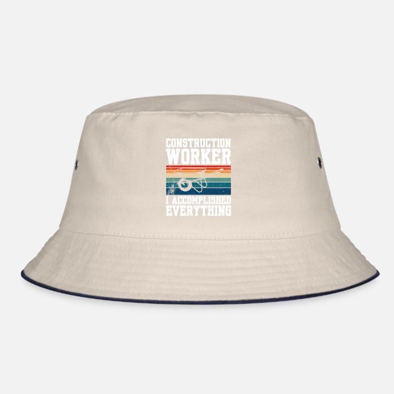 Construction Worker I Accomplished Everything Bucket Hat