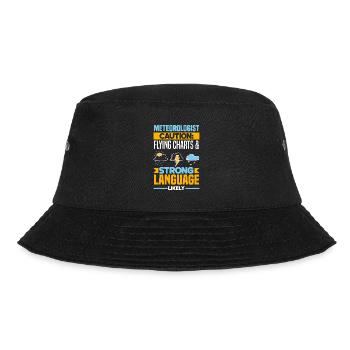 Meteorologe Meteorologie Sturmjäger Geschenk - Bucket Hat - Schwarz - Vorne - Lela (165cm)