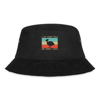 Perlhühner Perlhuhn Guinea Fowl - Bucket Hat - Schwarz - Vorne - Lela (165cm)