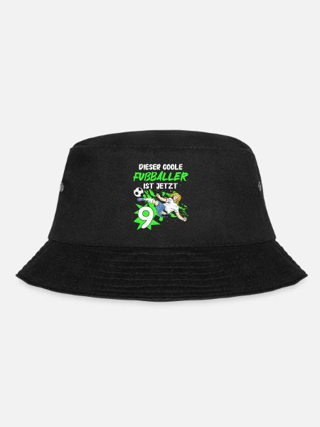 Geschenk 9 Jahre Geburtstagskind - Bucket Hat - Schwarz