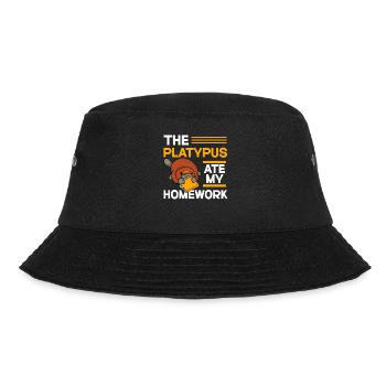 Platypus Schnabeltier - Bucket Hat - Schwarz - Vorne - Lela (165cm)