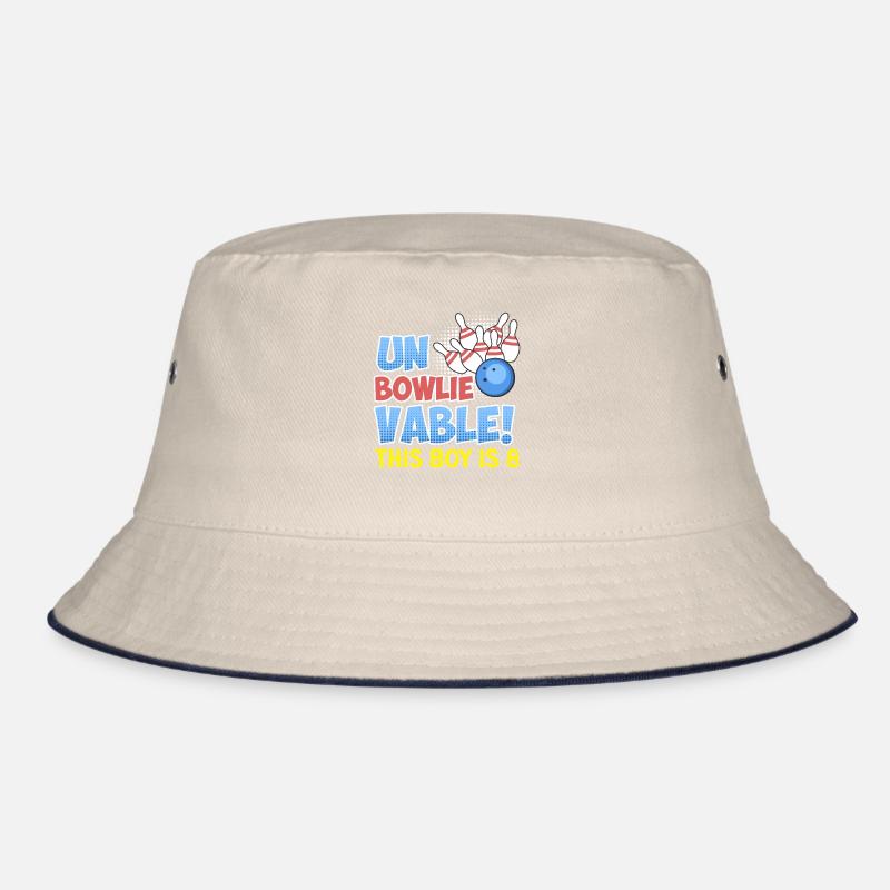 B-Day Kinder Unbowlievable! This Boy is 8 Bucket Hat