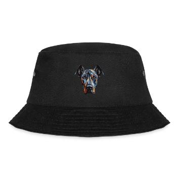 Great Dane Dog Portrait - Bucket Hat - black - Front - Lela (165cm)