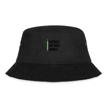 Favorite Birthday Candle - Trading Aktienmarkt - Bucket Hat - Schwarz - Vorne - Lela (165cm)