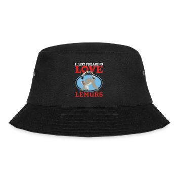 Lemur Ring-tailed lemurs Ringed Tail Lemure Gift - Bucket Hat - black - Front - Lela (165cm)