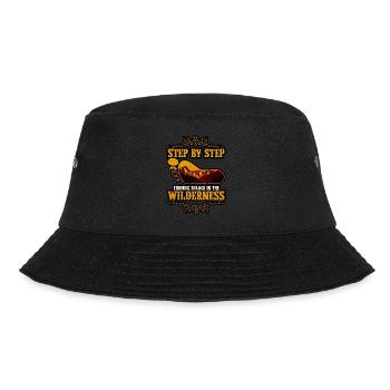Step By Step Finding Solace In The Wilderness - Bucket Hat - black - Front - Lela (165cm)