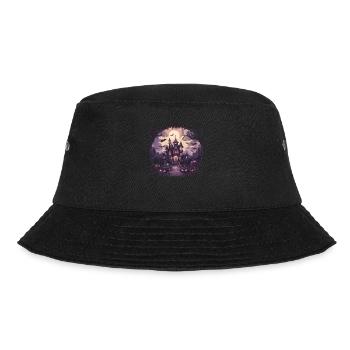Hexen Halloween Hexe Kürbis Halloweenparty - Bucket Hat - Schwarz - Vorne - Lela (165cm)