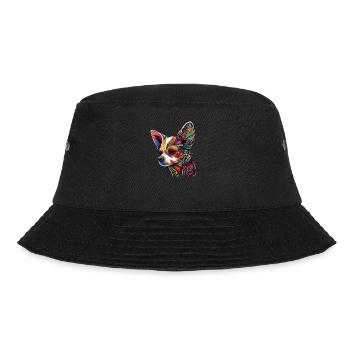 Chihuahua | Colorful Art Dog Puppy - Bucket Hat - black - Front - Lela (165cm)