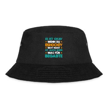 Eishockey Für Begabte Eishockeyspieler Geschenk - Bucket Hat - Schwarz - Vorne - Lela (165cm)