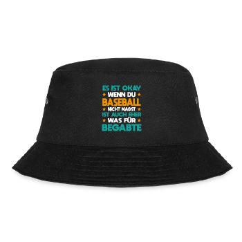 Baseball Für Begabte Baseballspieler Mannschaft - Bucket Hat - Schwarz - Vorne - Lela (165cm)