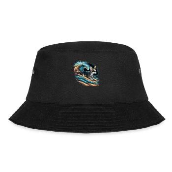 Chihuahua | Cool Surf-ing Surfer Board Ocean Funny - Bucket Hat - black - Front - Lela (165cm)