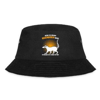 Nasenbär Witz Nasenbären - Bucket Hat - Schwarz - Vorne - Lela (165cm)
