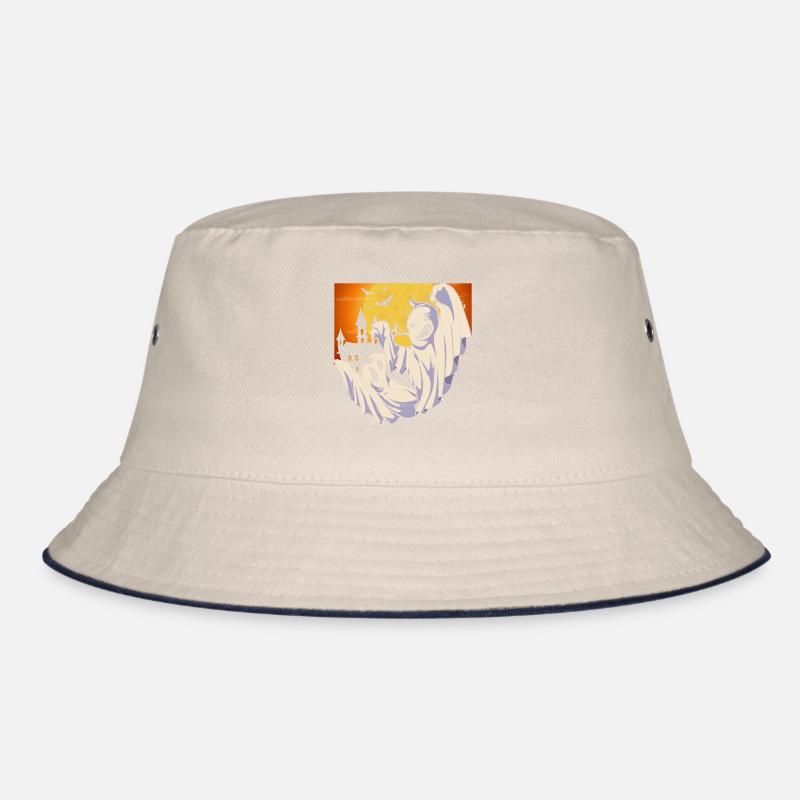 Gruseliges Geist Halloween Geschenk Gespenst Bucket Hat