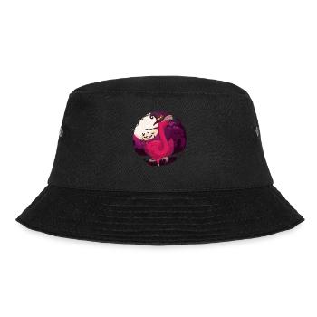 Bird Witch Animal Halloween Gift Pink Flamingo - Bucket Hat - black - Front - Lela (165cm)