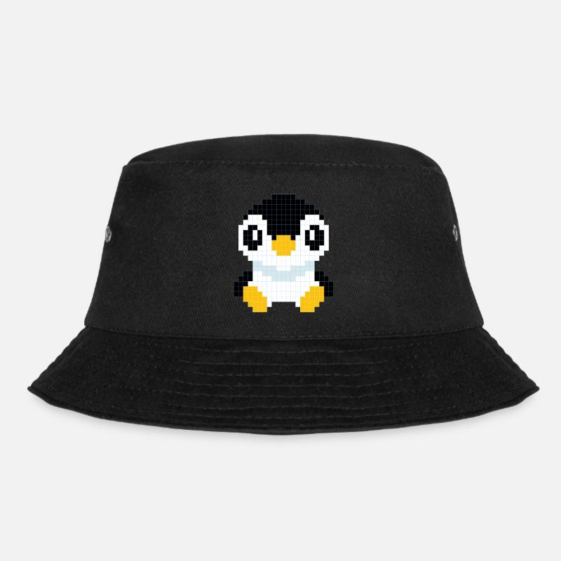 Un pingouin pixé - Bob - noir