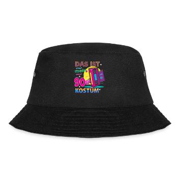 Das ist mein 90er Kostüm - Bucket Hat - Schwarz - Vorne - Lela (165cm)