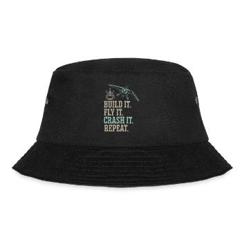 Remote Controlled Airplane Model Airplane - Bucket Hat - black - Front - Lela (165cm)