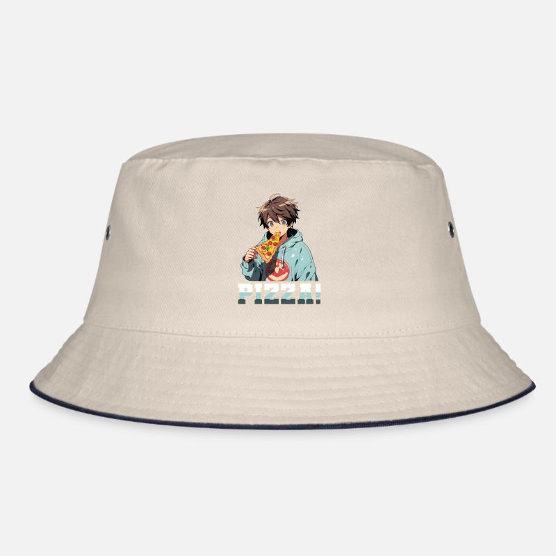 Pizza Lover Junge Mädchen Anime Manga Pizza Bucket Hat