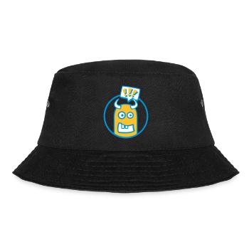 Cute cartoon character (exclamation mark, circle) - Bucket Hat - black - Front - Lela (165cm)