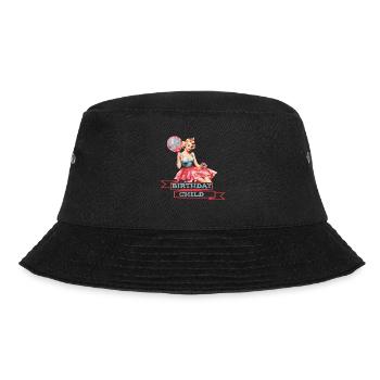 Birthday Child 50th Woman 50th Birthday Retro Motif - Bucket Hat - black - Front - Lela (165cm)
