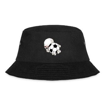 Skull Soccer Player Soccer - Bucket Hat - black - Front - Lela (165cm)