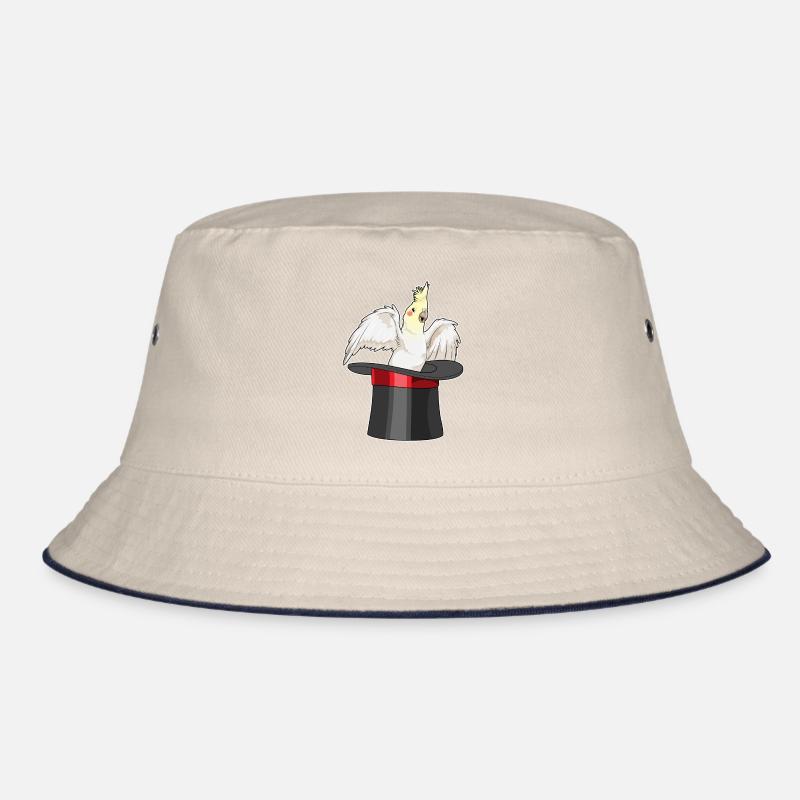 Parrot Wizard Cylinder Bucket Hat