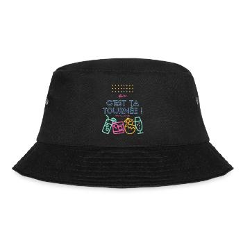c est ta tournée ! Design humour apéro - Bob - noir - Devant - Lela (165cm)