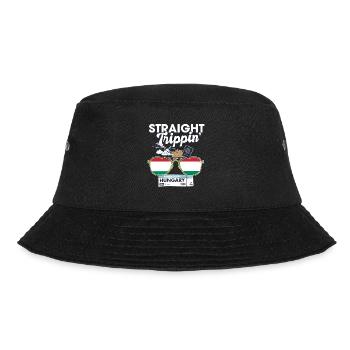Straight Trippin' Hungary Vacation Tour Travel - Bucket Hat - black - Front - Lela (165cm)