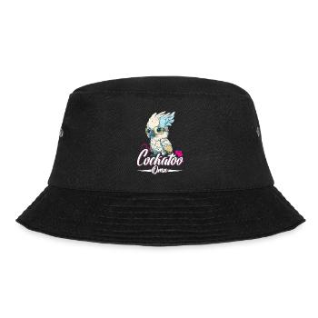 Cockatoo Grandma Vogelliebhaber Papagei Frauen - Bucket Hat - Schwarz - Vorne - Lela (165cm)