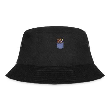 Schach Brusttasche Spieler Großmeisterin Schach - Bucket Hat - Schwarz - Vorne - Lela (165cm)