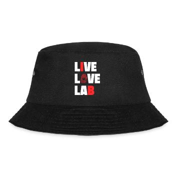 Live Love Lab Forensic Criminology Gift Idea - Bucket Hat - black - Front - Lela (165cm)