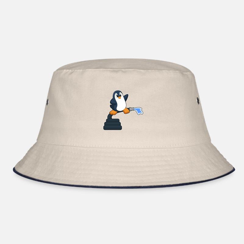Penguin Firefighter Fire Hose Bucket Hat