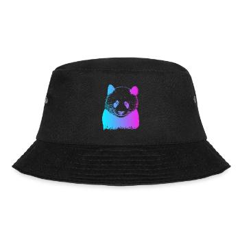 Pandabärenfreund Ailuropoda Melanoleuca Liebhaber - Bucket Hat - Schwarz - Vorne - Lela (165cm)
