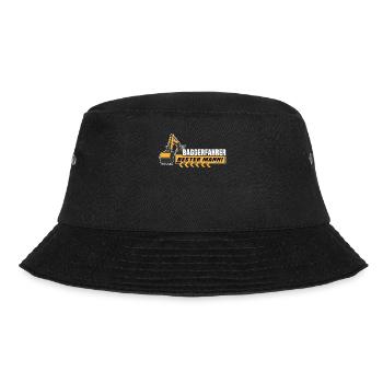 Baggerführer Baggerfahrer - Bucket Hat - Schwarz - Vorne - Lela (165cm)