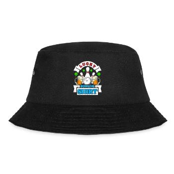 Bowlingspieler Lucky Bowling Shirt Biertrinker - Bucket Hat - Schwarz - Vorne - Lela (165cm)