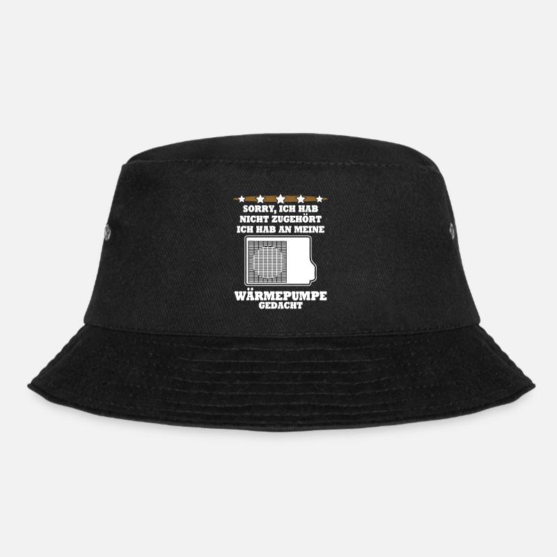 Wärmepumpen - Bucket Hat - Schwarz