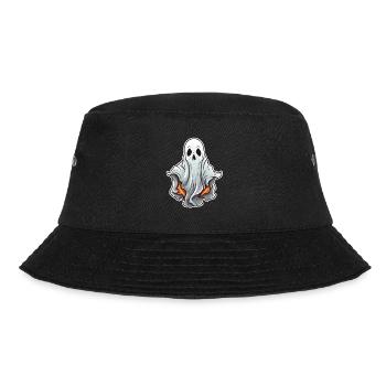 Geist Halloween Comic - Bucket Hat - Schwarz - Vorne - Lela (165cm)