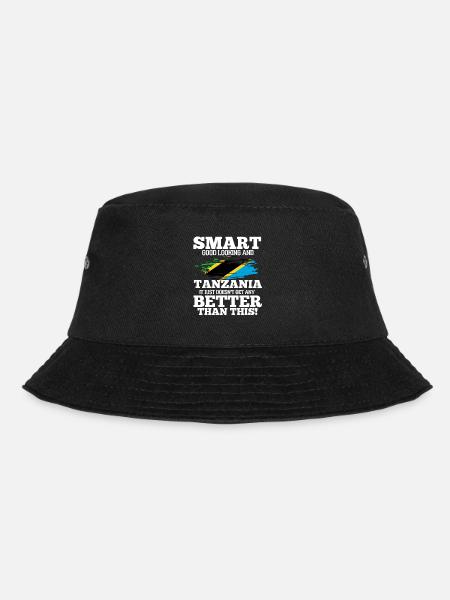 Tansania - Bucket Hat - Schwarz