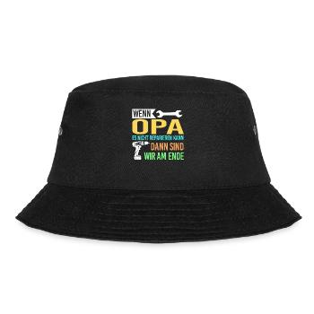 Opa Familie Großvater Geschenk - Bucket Hat - Schwarz - Vorne - Lela (165cm)