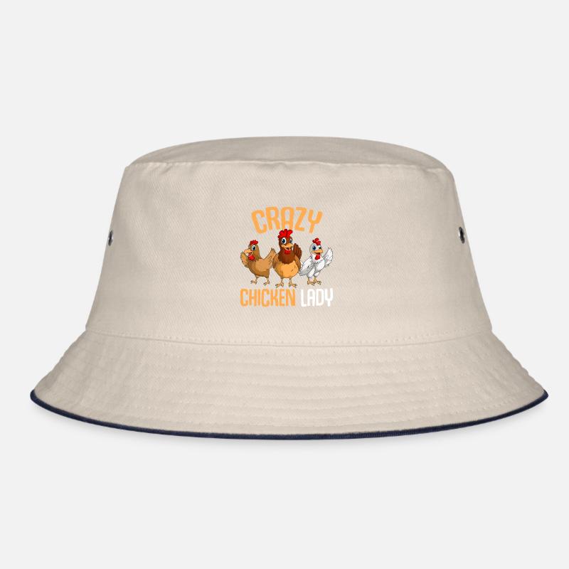 Crazy Chicken Lady Women Chicken Bucket Hat