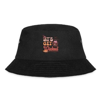 Let's Get Wicked: Vintage Halloween Hexen Design - Bucket Hat - Schwarz - Vorne - Lela (165cm)