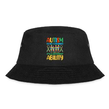 Autism Autistic - Bucket Hat - black - Front - Lela (165cm)