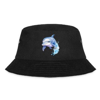 Blue Dolphin - Bucket Hat - black - Front - Lela (165cm)