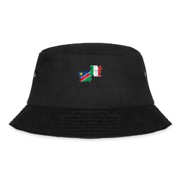 Namibia Italien Vintage Flagge Namibier - Bucket Hat - Schwarz - Vorne - Lela (165cm)