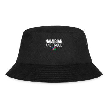 Namibian And Proud Namibia Namibische Flagge - Bucket Hat - Schwarz - Vorne - Lela (165cm)