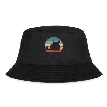 Chinchilla Retro - Bucket Hat - Schwarz - Vorne - Lela (165cm)