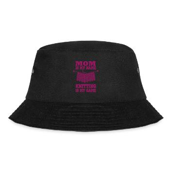 Mom is my name, knitting is my game, Knitting fun - Bucket Hat - black - Front - Lela (165cm)