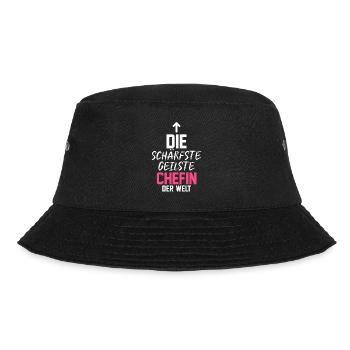 Arbeit Kollegen Büro Teamleiter Führungskraft Chef - Bucket Hat - Schwarz - Vorne - Lela (165cm)